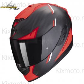 Шлем Scorpion EXO-1400 Evo Carbon Air Kendal, Чёрно-красный матовый