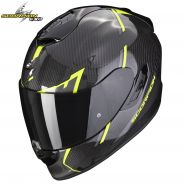 Шлем Scorpion EXO-1400 Evo Carbon Air Kendal, Чёрно-неоново-жёлтый