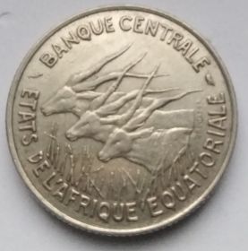 Антилопы 100 франков ЦАР 1967