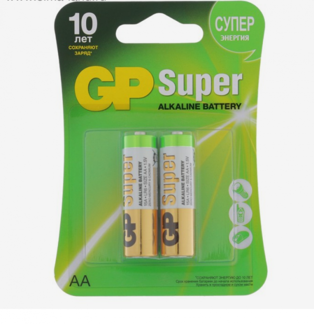 Батарейка алкалиновая GP Super AA
