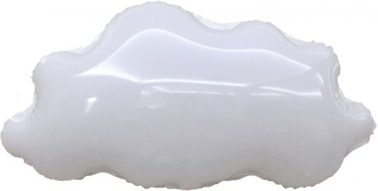 Облако белое шар фольгированный с гелием