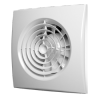 Вентилятор осевой вытяжной с обратным клапаном D100,  AURA 4C белая