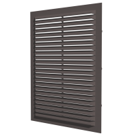 Решётка вентиляционная ЭРА с сеткой 138х138мм клеевой 1313С коричневая