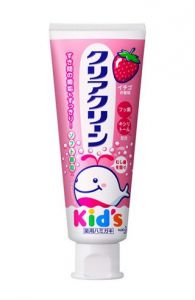 ​КAO Clear Clean Kids Strawberry – детская зубная паста со вкусом клубники