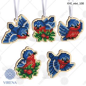Virena КНІ_МІНІ_108 Комплект фигурок новогодних из дерева для вышивки бисером купить оптом в магазине Золотая Игла