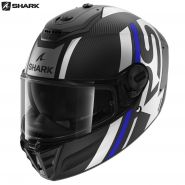 Шлем Shark Spartan RS Carbon Shawn, Чёрно-серо-синий матовый