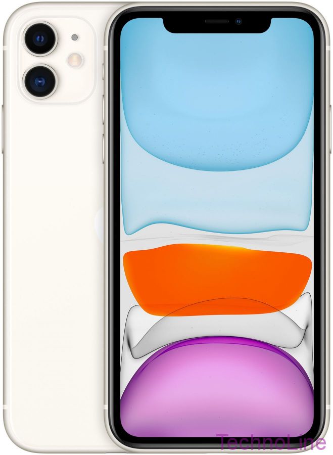 Смартфон Apple iPhone 11 128 ГБ, Dual: nano SIM + eSIM, белый EU