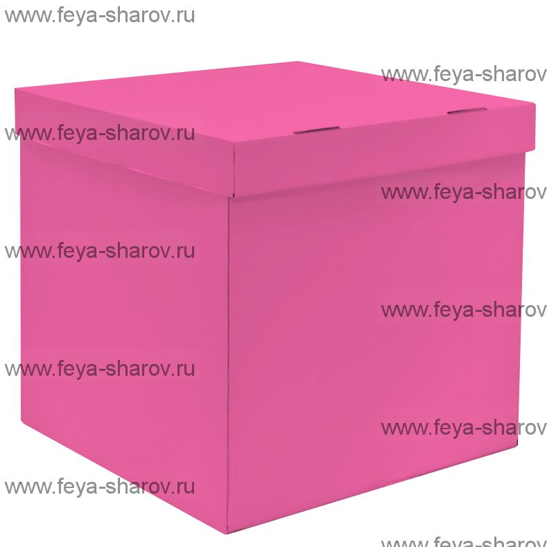 Коробка для шаров 60х60 Ярко-розовая
