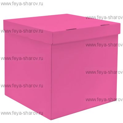 Коробка для шаров 60х60 Ярко-розовая