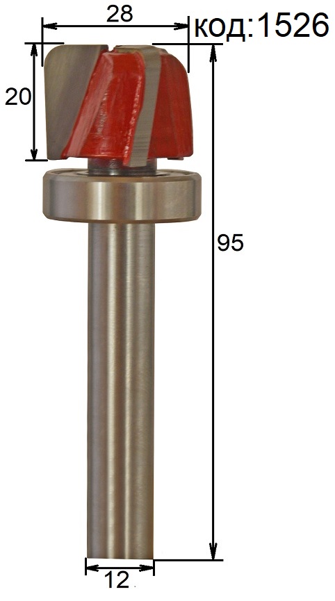Фреза для менажниц диаметр 28 хвостовик 12 мм