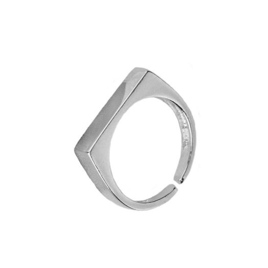 Безразмерное кольцо с посеребрением (Арт. 80412-1)