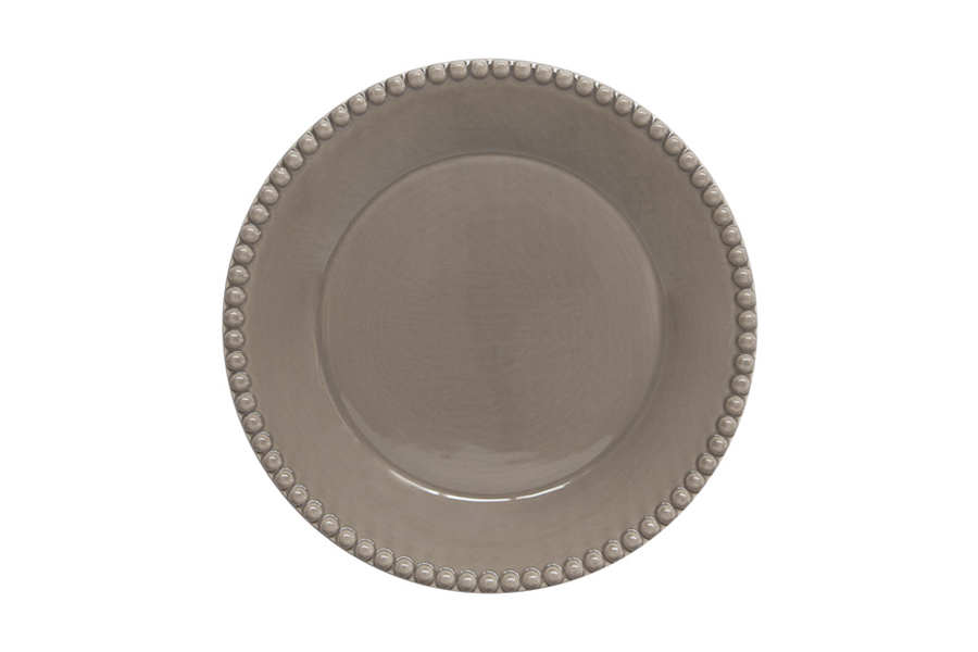 Тарелка закусочная "Tiffany", тёмно-серая, 19 см