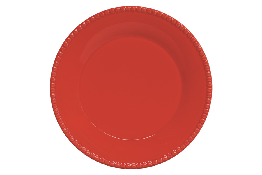 Тарелка обеденная "Tiffany", красная, 26 см