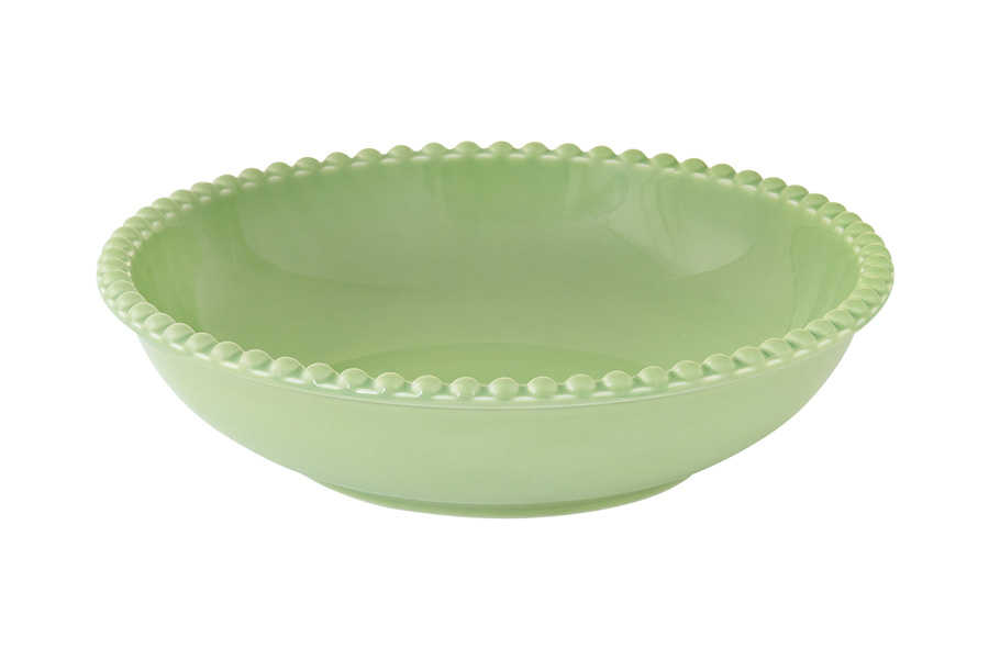 Тарелка суповая "Tiffany", зелёная, 20 см