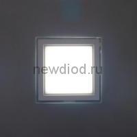 Светильник встраиваемый OREOL Glass Slp DOB 18W-4м² 145/185mm 4000K Квадрат