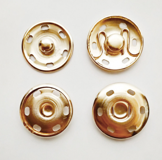 Кнопки пришивные TBY металл 23 мм Разные цвета металла (TBY-13975)