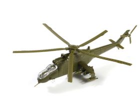 Сборная модель вертолета Ми-24 в масштабе 1/144