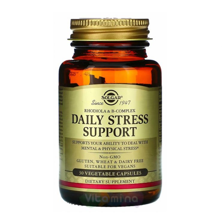 Солгар Дневной стресс-контроль Daily Stress Support, 30 капс.