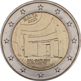 Храм Гипогей Хал-Сафлиени 2 евро Мальта 2022