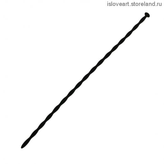 Уретральный плаг, черный, диаметр 0,6-0,4см