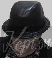 Шляпа кожаная "Легенда" шапка мужская