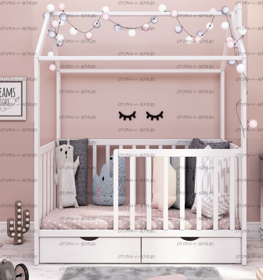 Кровать-домик для новорожденного Ненси Simple Little №58