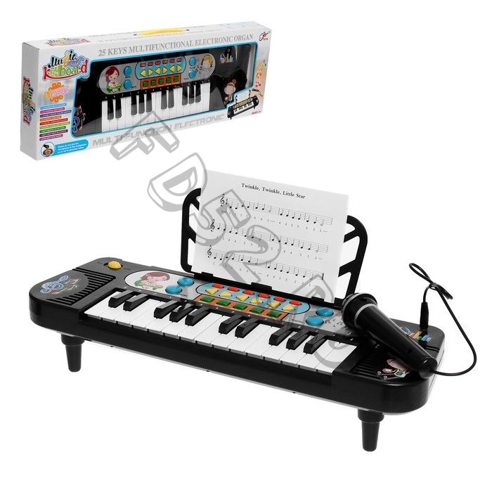 Синтезатор «Играй и пой», 25 клавиш, микрофон, работате от батареек