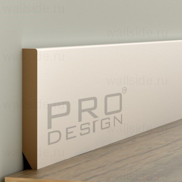 Купить Плинтус МДФ Pro Design Classic 2R грунт под покраску - WallSide.ru