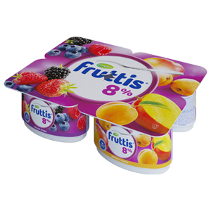 Продукт йогуртный FRUTTIS 115г 8% Суперэкстра абрикос/манго/лесные ягоды