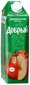 Сок/Нектар ДОБРЫЙ 2л Деревенские Яблочки