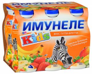 Напиток ИМУНЕЛЕ Kids 100г 1,5% Тутти-фрутти