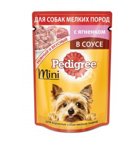 Корм для собак мини пород PEDIGREE 85г с ягненком