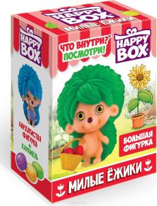 Игрушка с конфетой HAPPY BOX Милые ежики 18г