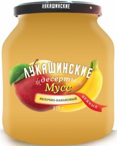 Десерт ЛУКАШИНСКИЕ 370г Мусс фитнес яблоко/морковь