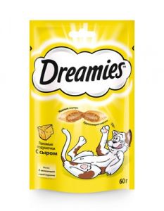 Корм для кошек DREAMIES с сыром 140г