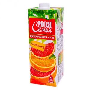 Сок/Нектар МОЯ СЕМЬЯ 0,95л Цитрусовый микс