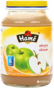 ДП Пюре HAME 190г Яблоко с 4мес с/б