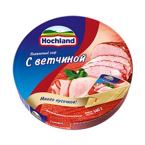 Сыр плавленый HOCHLAND 140г 55% Ветчина