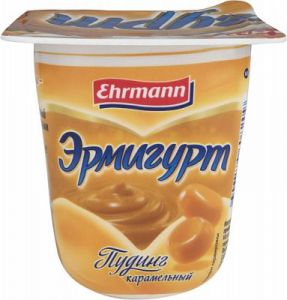 Продукт йогуртный Пудинг ЭРМИГУРТ 100г 3% Карамель