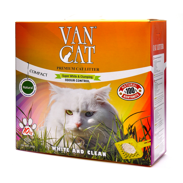 Комкующийся наполнитель Van Cat Natural 100% натуральный 10 кг