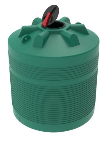 Бак для воды ЭВЛ 5000л с откидной крышкой зеленый