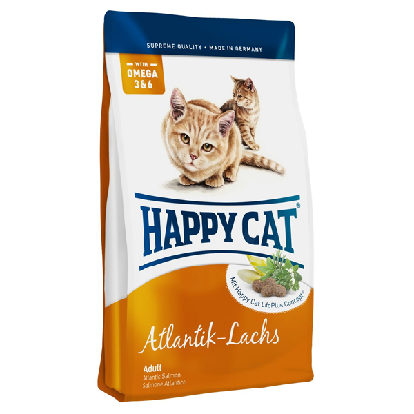 Сухой корм для кошек Happy Cat Fit & Well с лососем