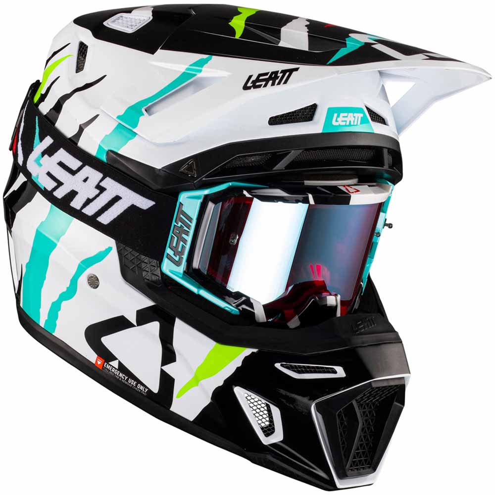 Leatt Kit Moto 8.5 Composite Tiger шлем + очки Leatt Velocity 5.5