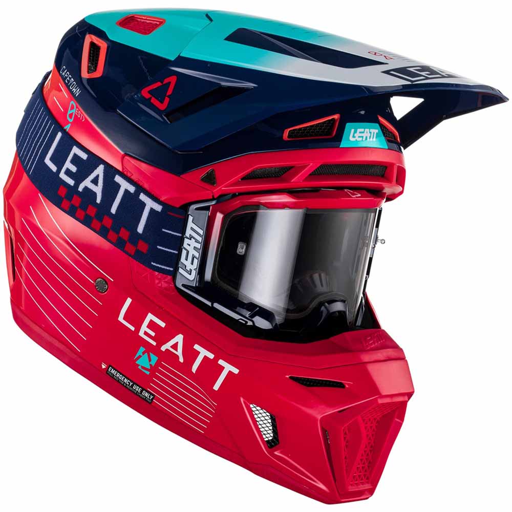 Leatt Kit Moto 8.5 Composite Red шлем + очки Leatt Velocity 5.5