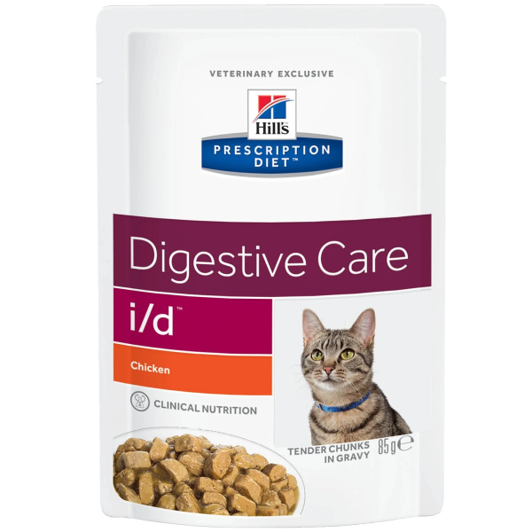 Влажный корм для кошек Hills Prescription Diet i/d при лечении ЖКТ с курицей 85 гр