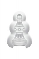 Мастурбатор нереалистичный MENSMAX PUCCHI COMBO, TPE, белый, 6,5 см
