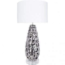 Лампа Настольная Arte Lamp Taiyi A4002LT-1CC Хром, Белый / Арт Ламп