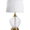 Лампа Настольная Arte Lamp Baymont A5059LT-1PB Полированная Медь, Белый / Арт Ламп