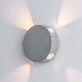 Светильник Уличный Светодиодный Настенный Arte Lamp Tamburello A1525AP-1GY Серый / Арт Ламп