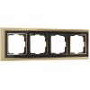 Рамка на 4 Поста Werkel WL17-Frame-04 Золото, Черный / Веркель